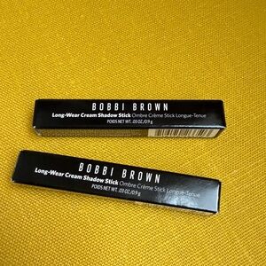 Set of 2 Bobbi Brown Long-Wear Cream Shadow Stick Duo | 0.03 oz Each | NEW